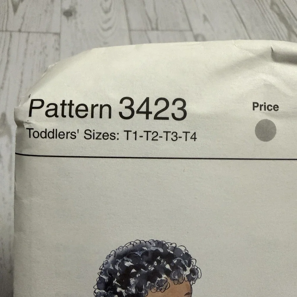 New Kwik Sew 3423 Toddler Nightgown Sewing Pattern Sealed Girls Uncut‎ Ruffled
